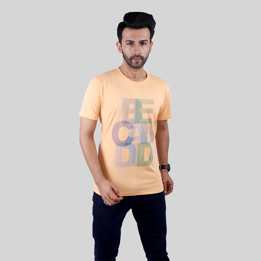 "BE CANDID" Crew Neck T-Shirt