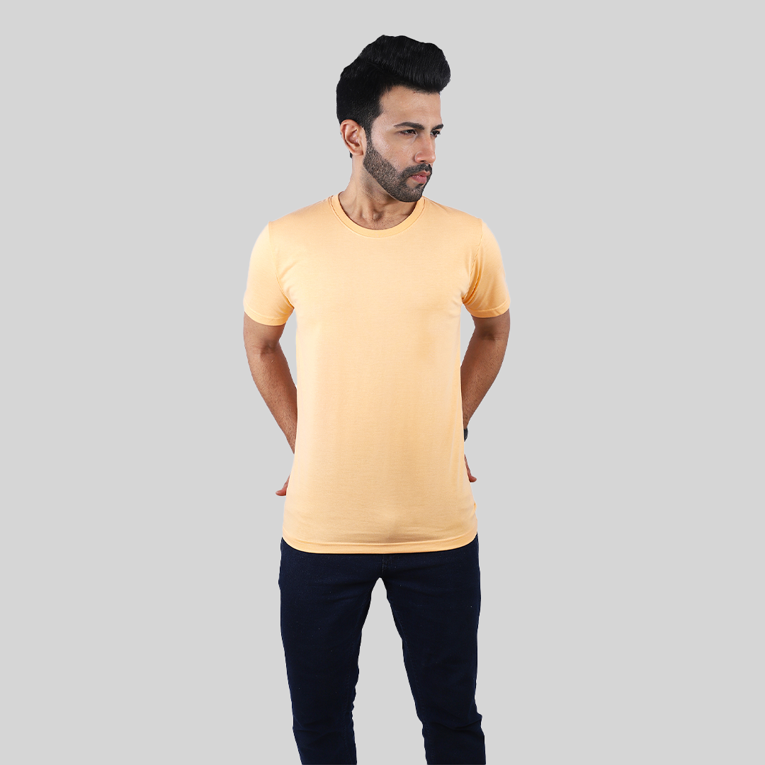 Elmento's Peach Solid Tees