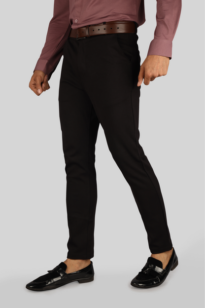 Jet Black - Flexi Trouser