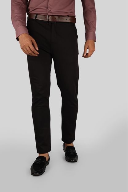 Jet Black - Flexi Trouser