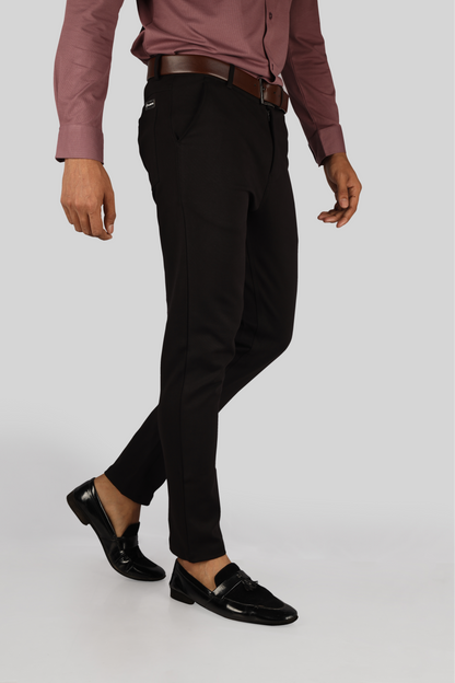 Jet Black - Flexi Trouser