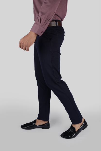 Navy Blue - Flexi Trouser