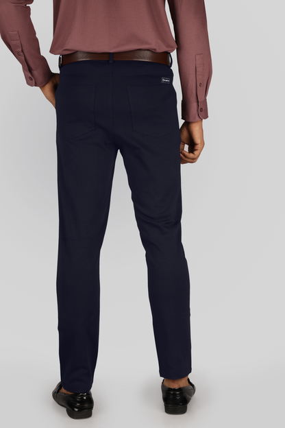 Navy Blue - Flexi Trouser