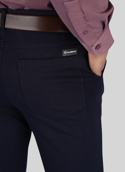 Navy Blue - Flexi Trouser