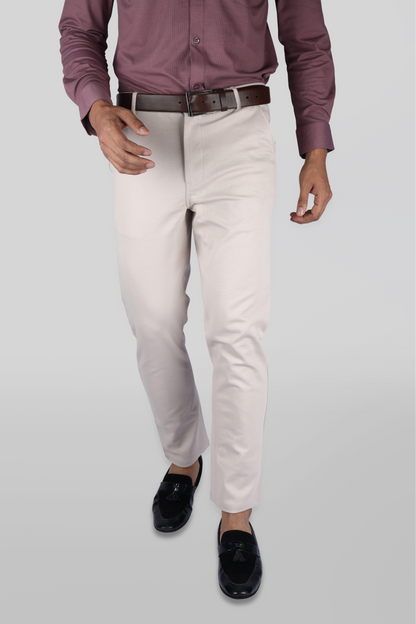 Beige - Flexi Trouser