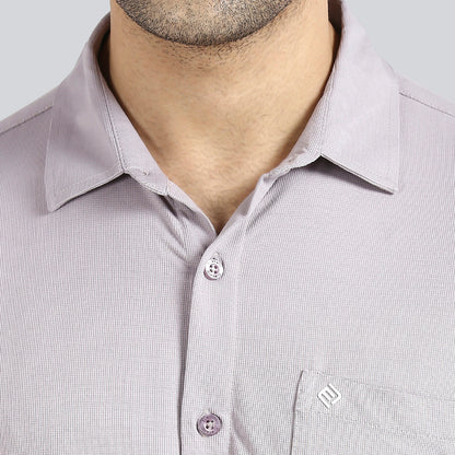 Ultimate Grey Comfy Half Sleeves Formal Shirts (with pocket)