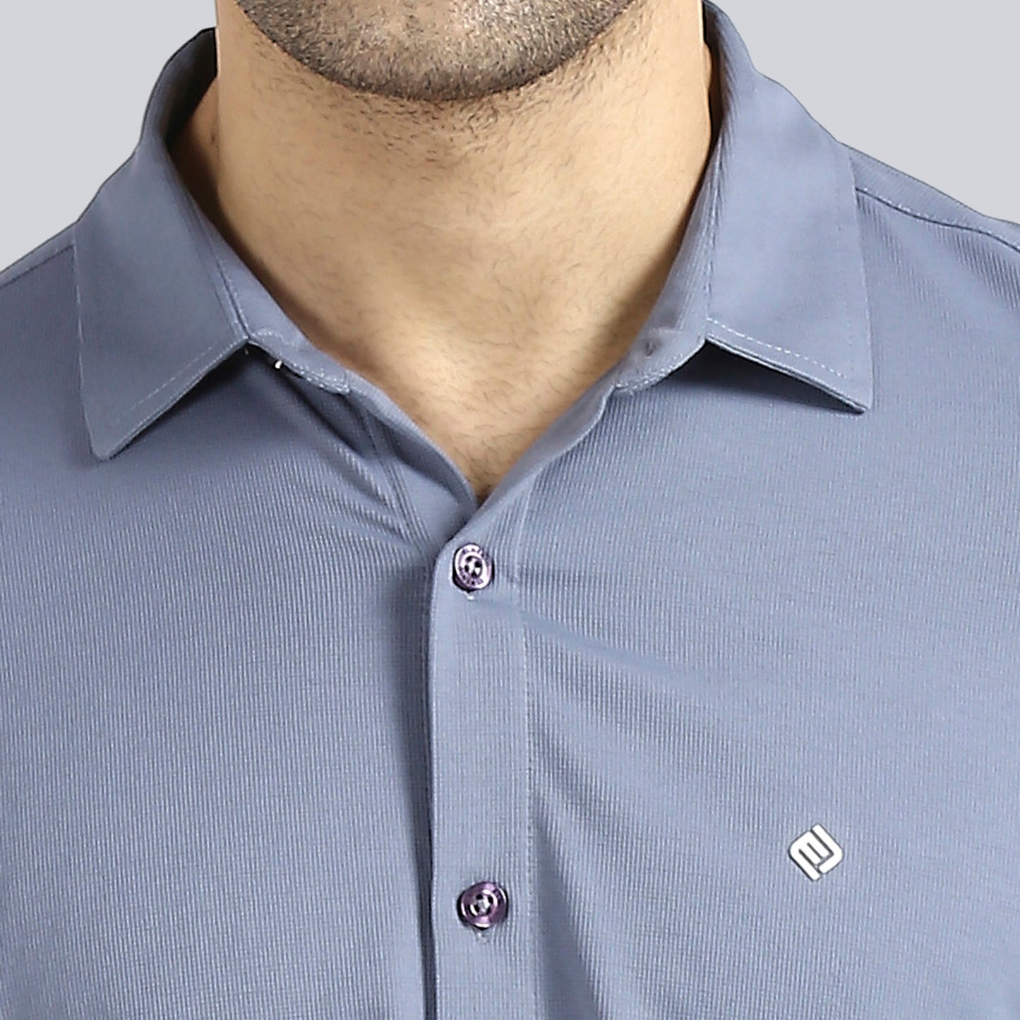 Steel Blue Comfy Half Sleeves Formal Shirts (without pocket)