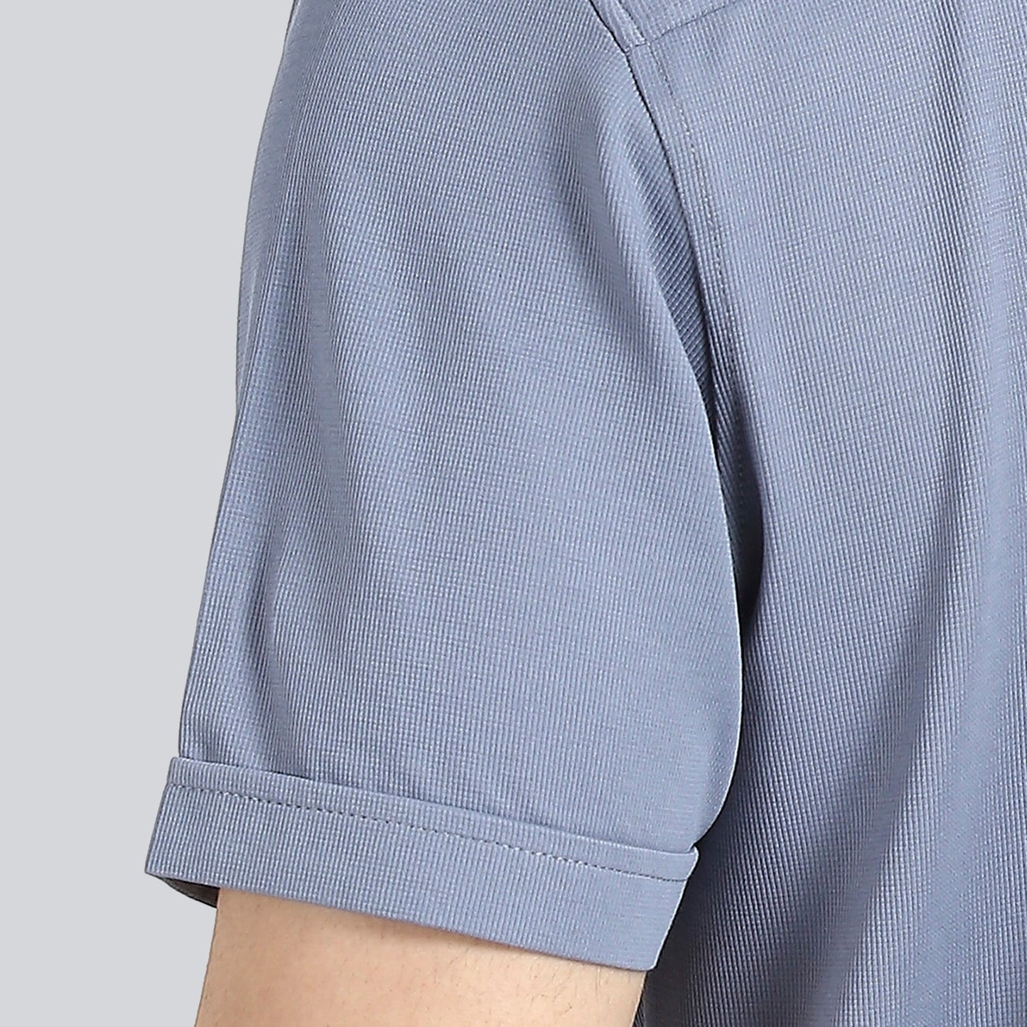 Steel Blue Comfy Half Sleeves Formal Shirts (without pocket)