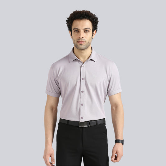 Ultimate Grey Comfy Half Sleeves Formal Shirts (without pocket)