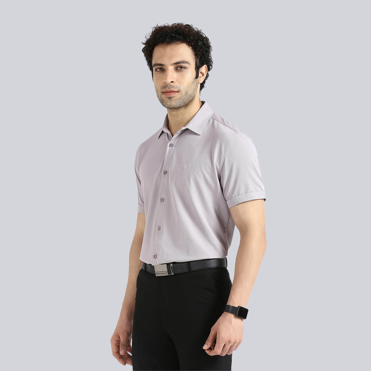 Ultimate Grey Comfy Half Sleeves Formal Shirts (without pocket)