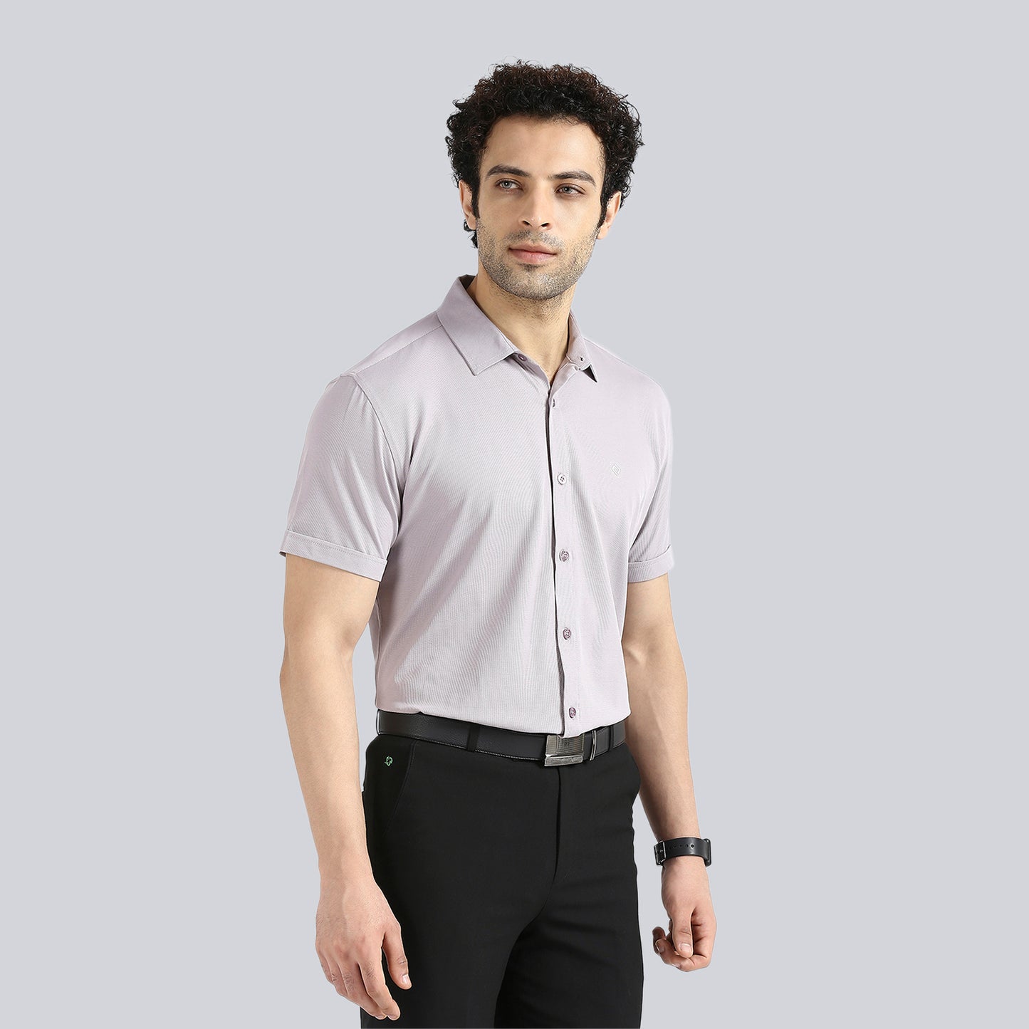 Ultimate Grey Comfy Half Sleeves Formal Shirts (without pocket)