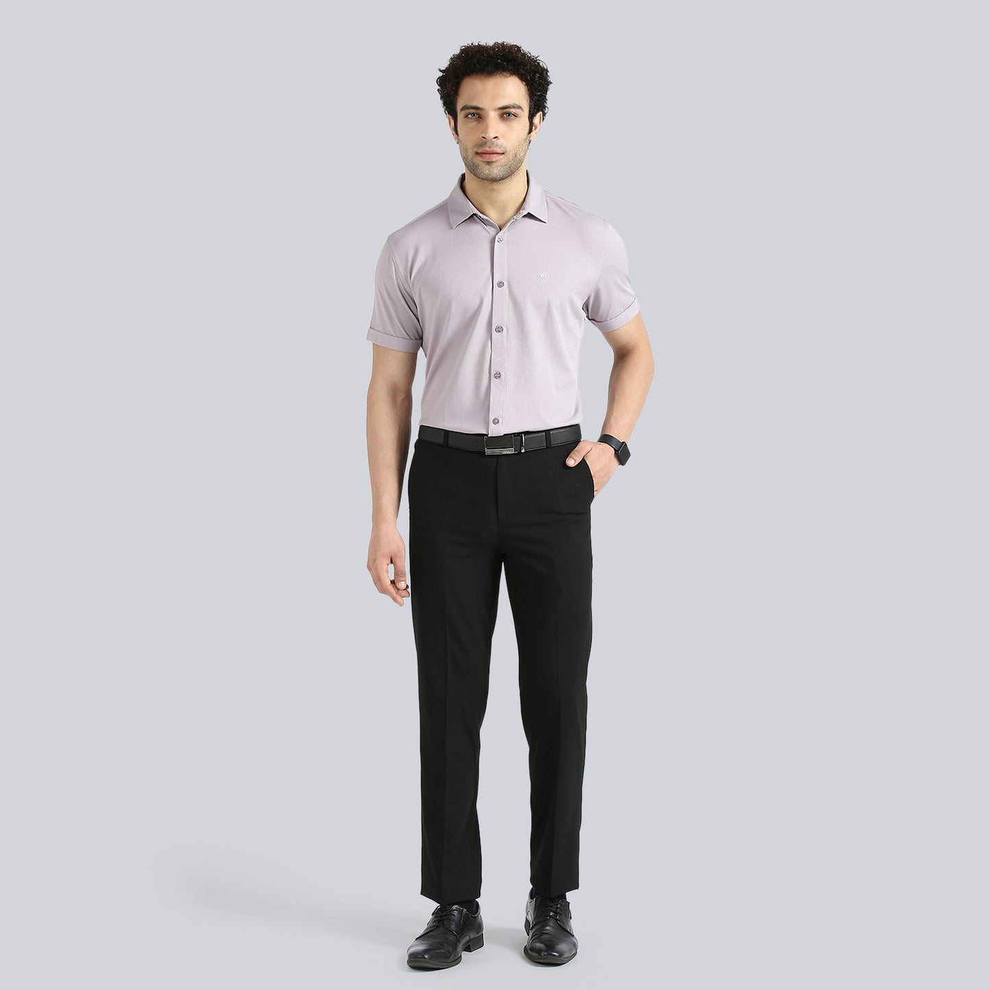 Ultimate Grey Comfy Half Sleeves Formal Shirts (without pocket)