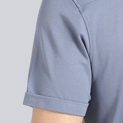 Steel Blue Comfy Half Sleeves Formal Shirts (with pocket)