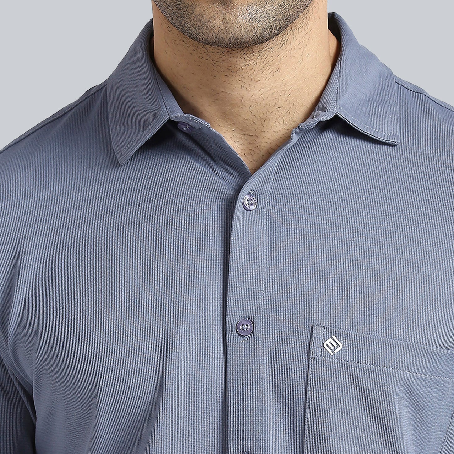 Steel Blue Full Sleeve Comfy Formal Shirts