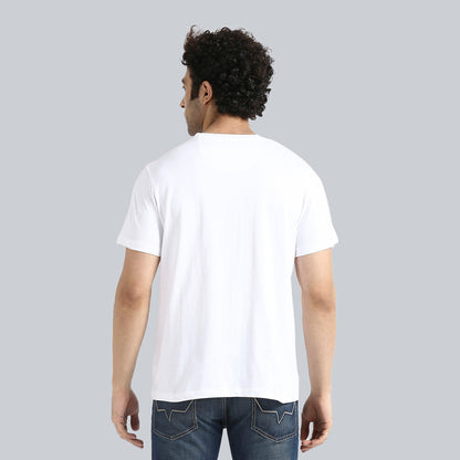"Enlightening City" White Crew Neck T-Shirt